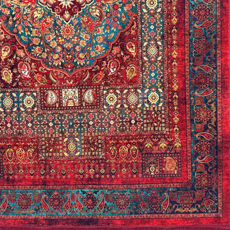 محصول نمونه تستی فرش ماشینی محتشم 1200 شانه 3600 تراکم مدل 6 متری